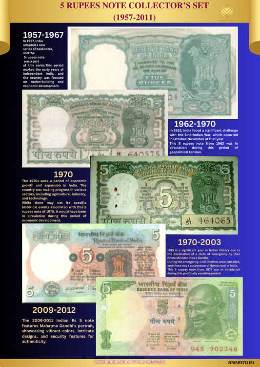 Republic India 5 Rs. Bank Note