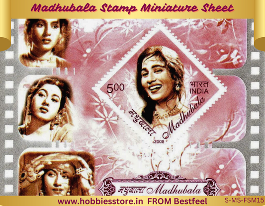 Miniature Stamp Sheet- Madhubala